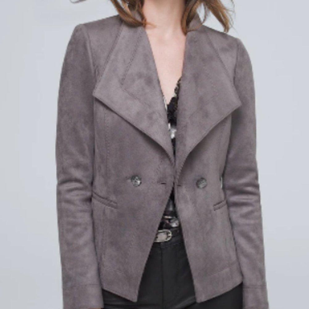 White House Black Market Ultra Suede Jacket